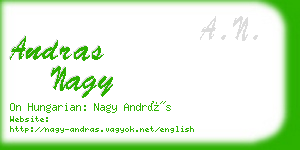 andras nagy business card